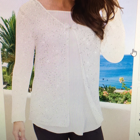 💕💕 Festive Sequined Sweater Sz S 💕💕💕 - Picture 8 of 8